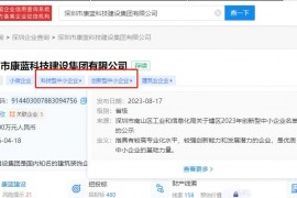 凯发k8马竞赞助集团入选深圳市2023年创新型中小企业名单